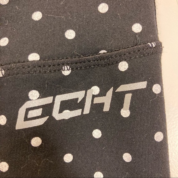 ECHT  Sz L Polka Dots Activewear Leggings - Picture 2 of 5